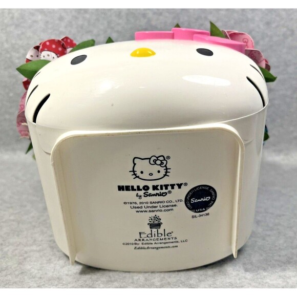 Hello Kitty Sanrio Bucket Edible‎ Arrangements Plastic Container HK Paper Roses - Picture 10 of 16